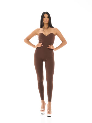 COMBINAISON SABLIER ANKLE MARRON