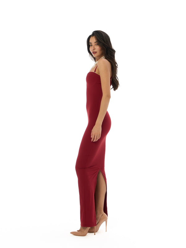 BLACK SHAPED HOURGLASS DRESS