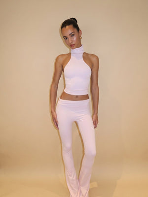 ASYMMETRICAL FLAZE LEGGINGS - PINK