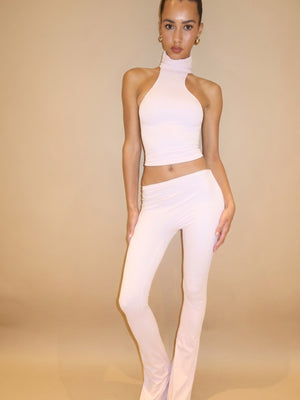 ASYMMETRICAL FLAZE LEGGINGS - PINK