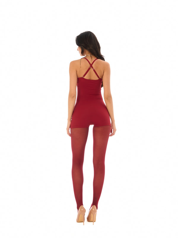 COMBINAISON SABLIER TYLA CERISE