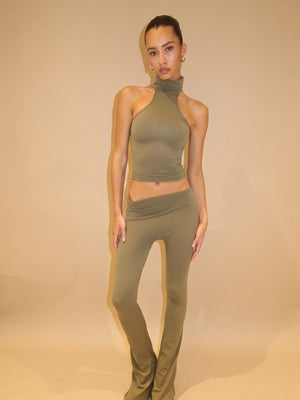 ASYMMETRICAL FLAZE LEGGINGS - PINK