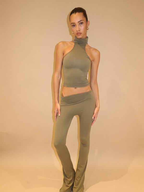 ASYMMETRICAL FLAZE LEGGINGS - PINK