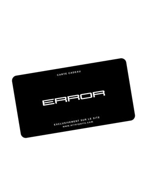 Tarjeta de regalo ERROR París