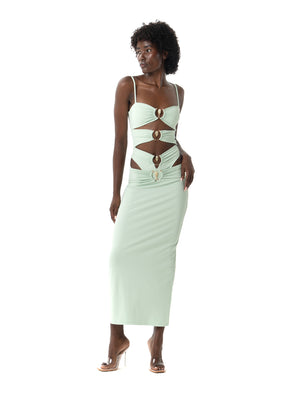 JUPE VÉNUS VERT D’EAU