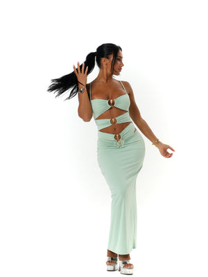 JUPE VÉNUS VERT D’EAU