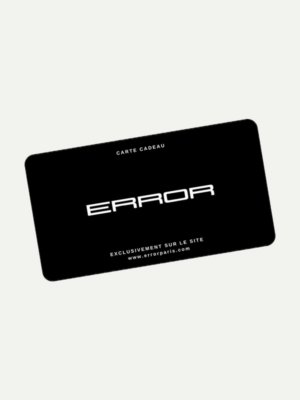 Carte-Cadeau ERROR Paris