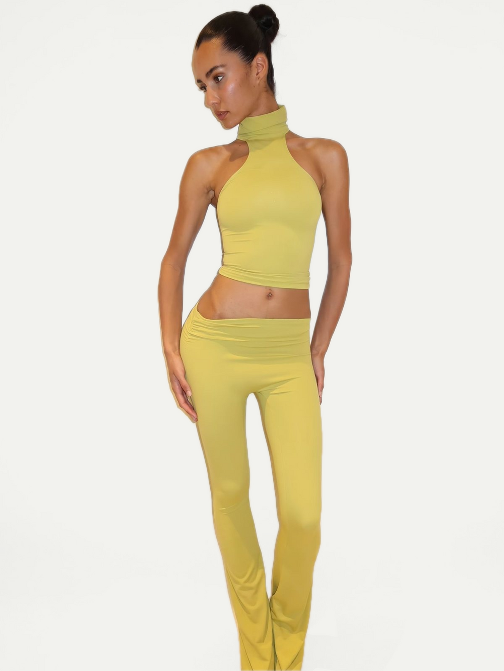 ASYMMETRICAL FLAZE LEGGINGS - PINK