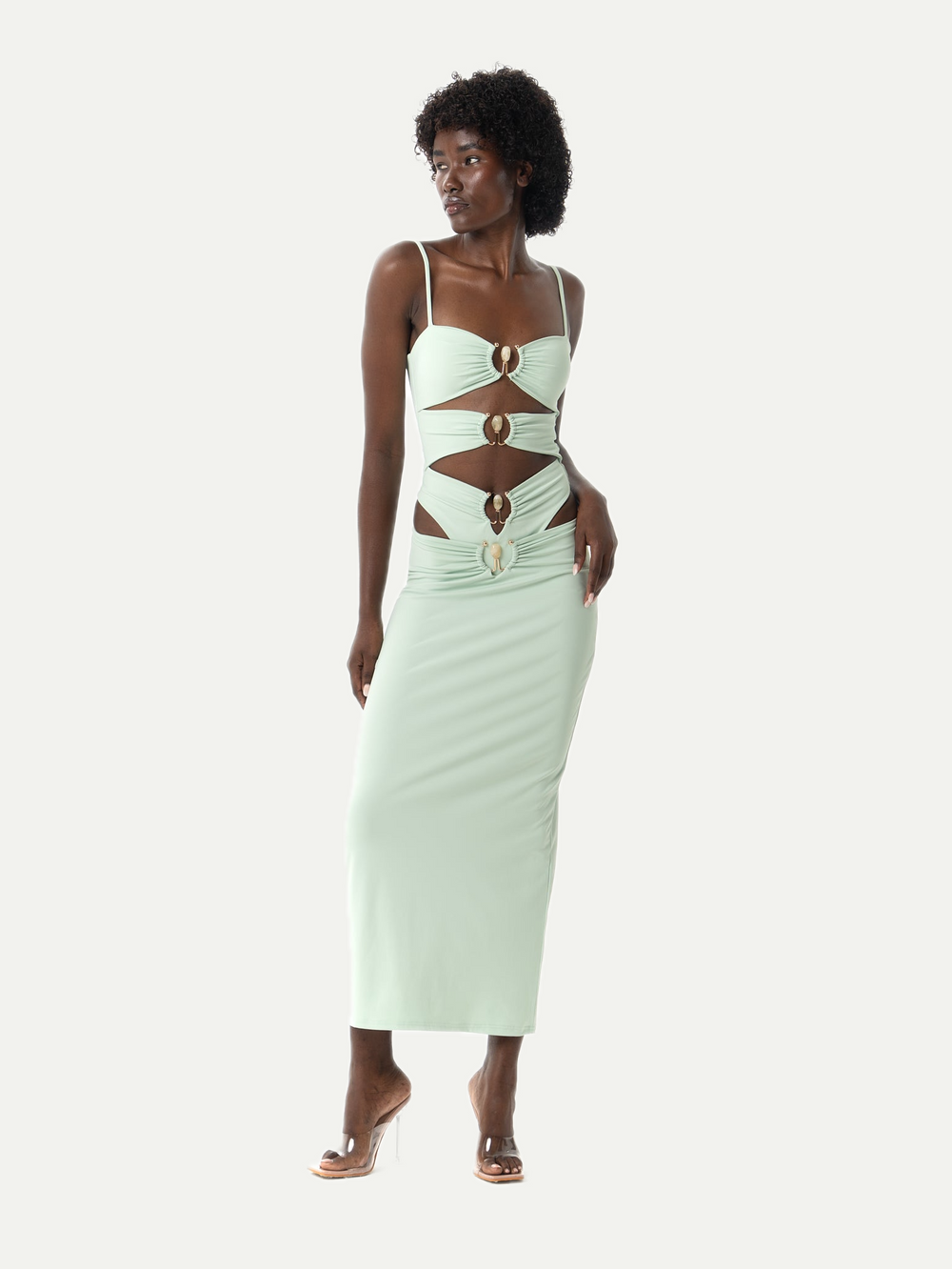 VENUUS SKIRT IN WATER GREEN 