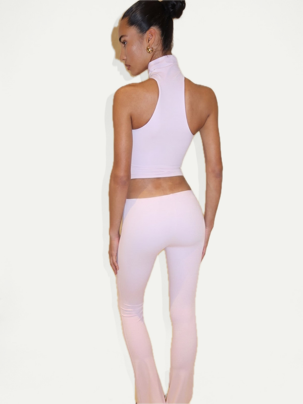 ASYMMETRICAL FLAZE LEGGINGS - PINK