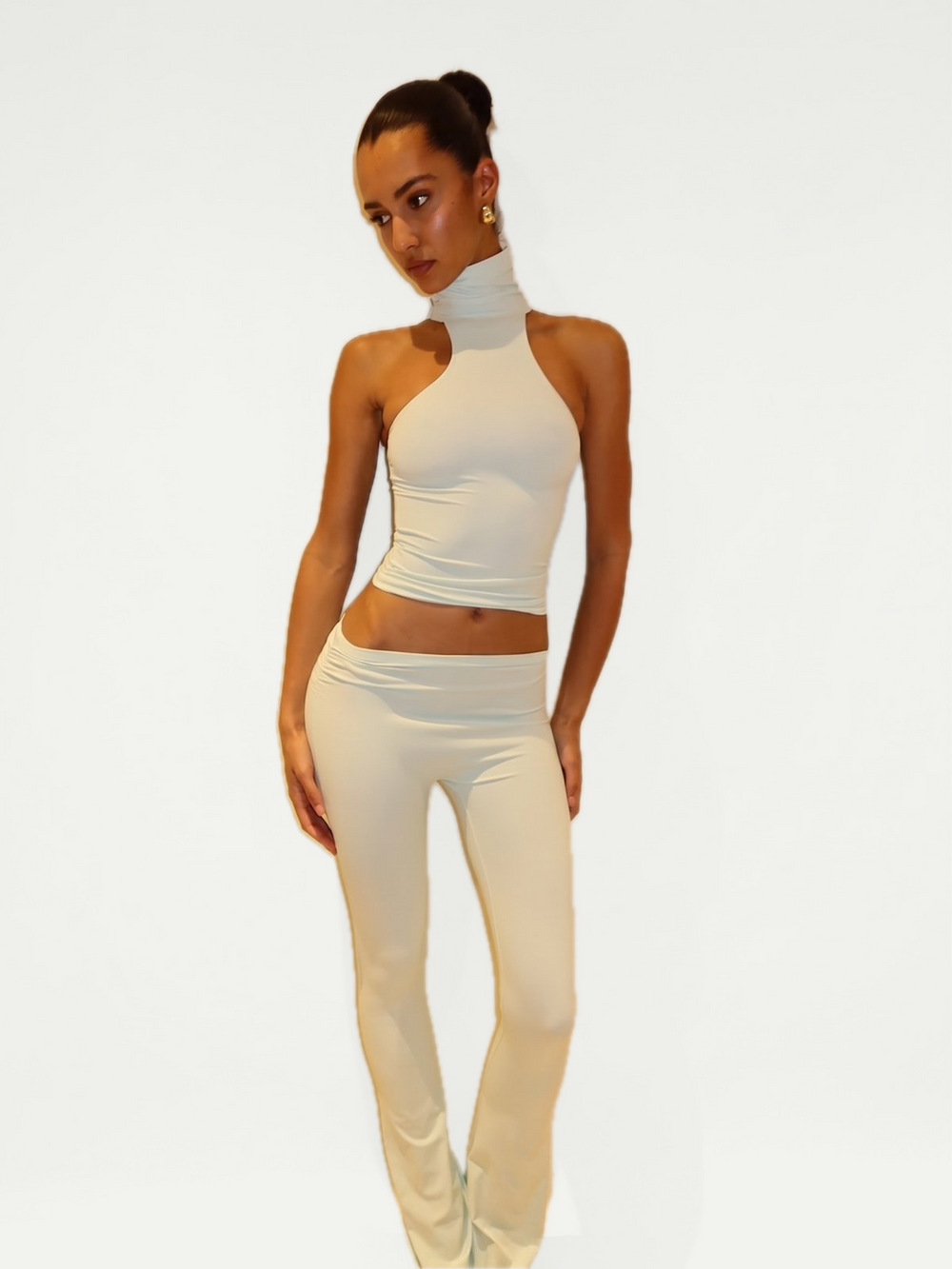 ASYMMETRICAL FLAZE LEGGINGS - PINK