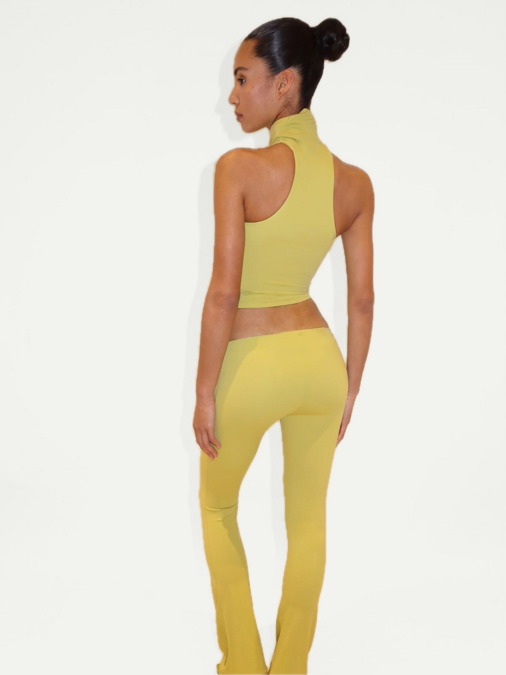 ASYMMETRICAL FLAZE LEGGINGS - PINK