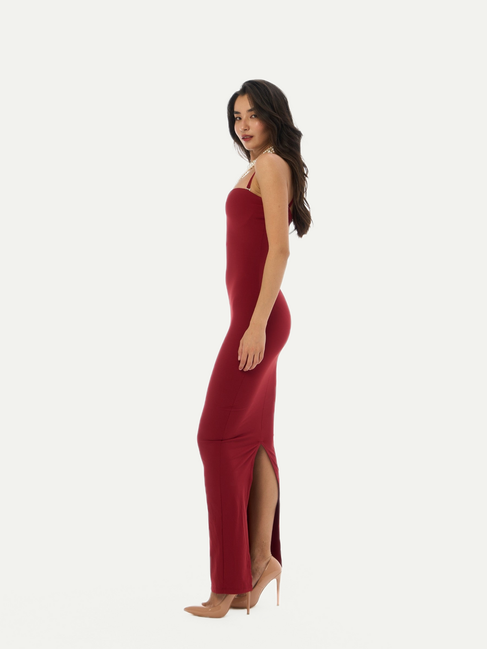 BLACK SHAPED HOURGLASS DRESS