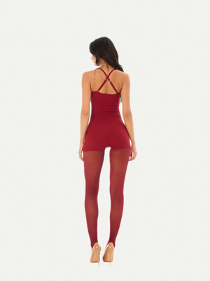 COMBINAISON SABLIER TYLA CERISE
