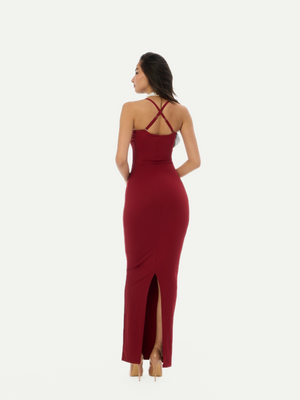 BLACK SHAPED HOURGLASS DRESS